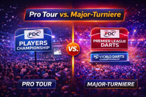 Pro Tour vs. Major Turniere – die wichtigsten Unterschiede im Darts erklärt