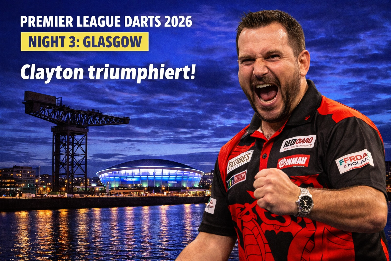 Premier League Darts 2026 – Night 3 in Glasgow: Ergebnisse, Matches & Spielverlauf
