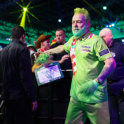 Peter Wright beim Walk On