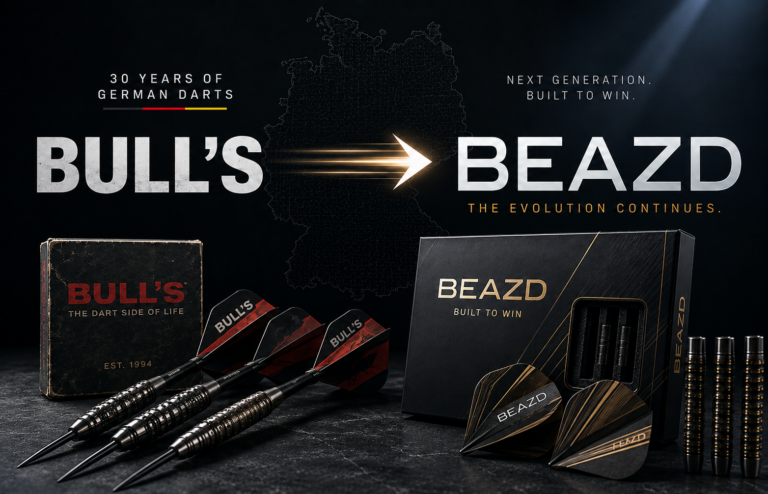 BULL’S wird zu BEAZD – Markenwechsel im deutschen Darts-Markt