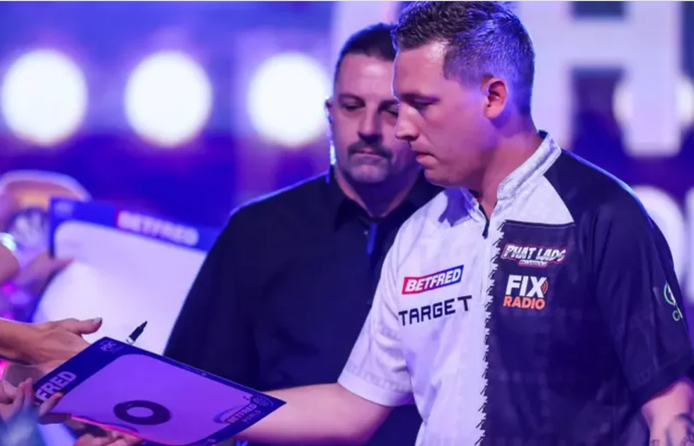 Chris Dobey nach seinem Sieg bei der Hungarian Darts Trophy 2026 im Interview