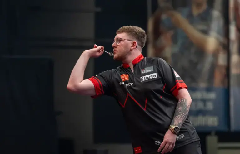 Keane Barry bei den Czech Darts Open 2026 in Prag