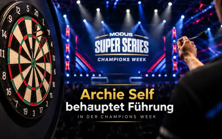 MODUS Super Series Champions Week – Archie Self behauptet die Tabellenführung nach dem zweiten Spieltag.